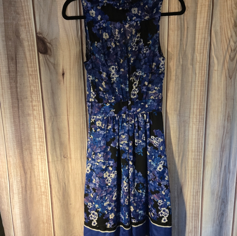 Floral Blue and Purple Dress